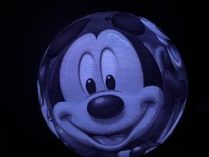 Disney Mickey and Friends Wireless Multicolor Lithosphere Lamp With Stand and Remote!