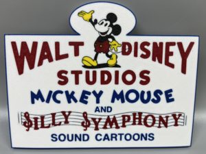 Walt Disney Studios Silly Symphony Sign - 5 Colors!